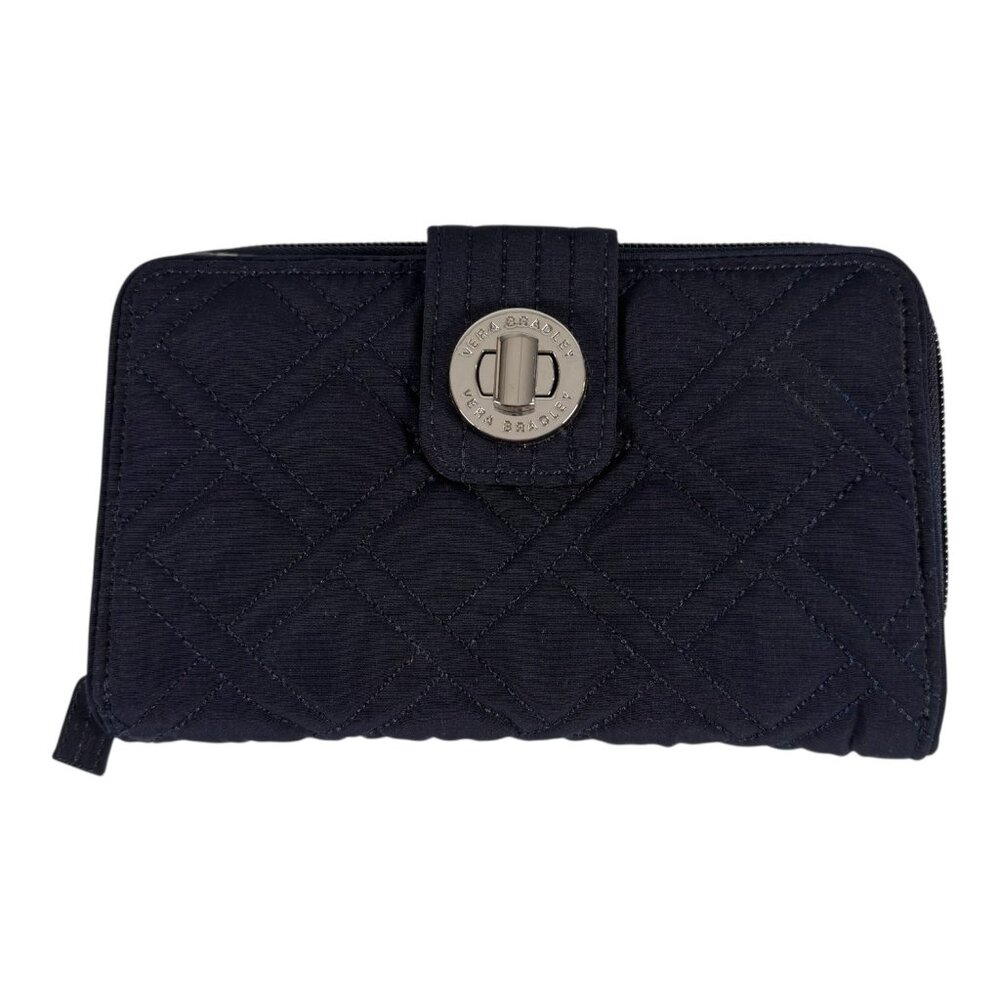 Vera Bradley Turnlock Wallet Classic Navy